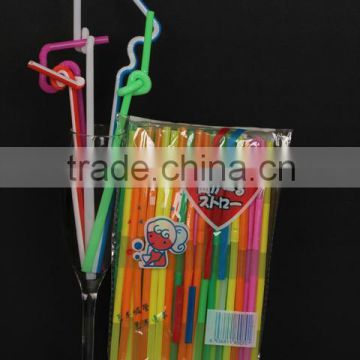 Wholesale Plastic long flexible drinking straws