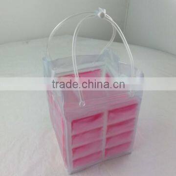 top quality pink PVC gel promotional cooler bag