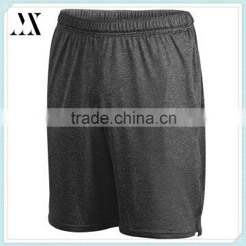 wholesale athletic wear 2016 new design polyester dry fit heathered color training shorts