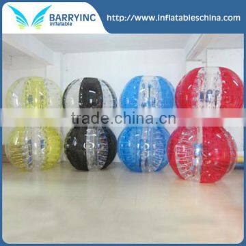 2016 Popular custom made 1.2m 1.5m 1.7m giant bubble ball for football