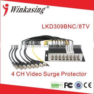 Classics Black 8CH Video Lighting Protector Surge Arrestors LKD309BNC/8TV