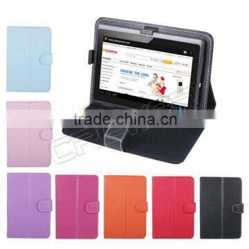 2014 hot selling leather case for 7 inch keyboard Tablet PC with Mini USB 2.0 connector