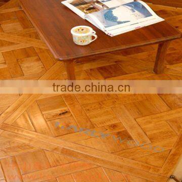 Art Hard Maple Parquet Engineered Wood Flooring With Manual Hand-scraped Surface