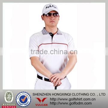 High quality Men's fashion 100% polyester dryfit golf apparel