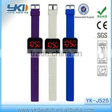 2014 new arrival touch screen red light waterproof led bracelet watch