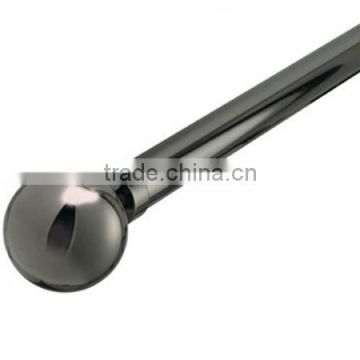 Sphere 28mm Eyelet hinge Curtain rod with Polished Graphite