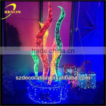 Latest RS-FS024 Sisal theme christmas decoration for mall