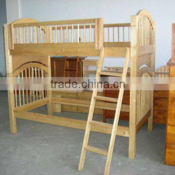 Solid wood bunk bed