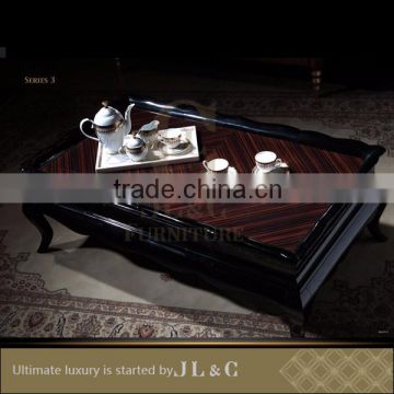 JT03-04 Handcrafted Artistic Coffee Table with Petals Edge High-end Furniture Factory Price JL&C Furniture