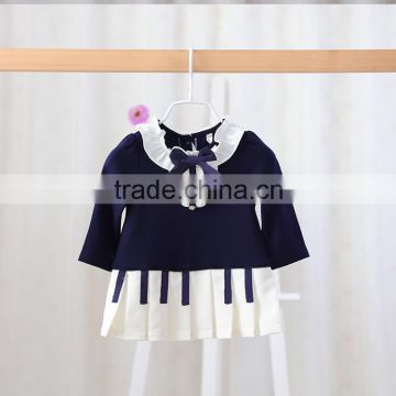 Fashion baby girl winter new products cotton fancy kids decoration flower clothes hand made dress baby