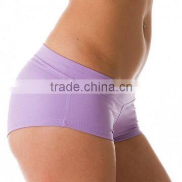 custom plain 88% nylon 12% spandex tight sexy women shorts