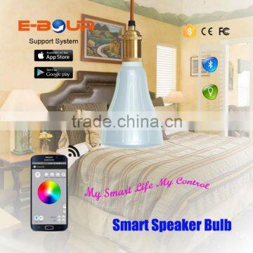 E27 LED Lamp Bluetooth Speaker APP