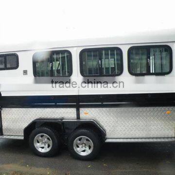 3 horse angle load float Extended Height & Length