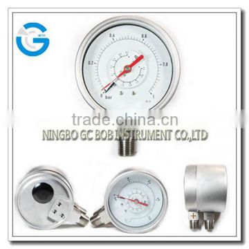 High quality all stainless steel differential pressure gauge