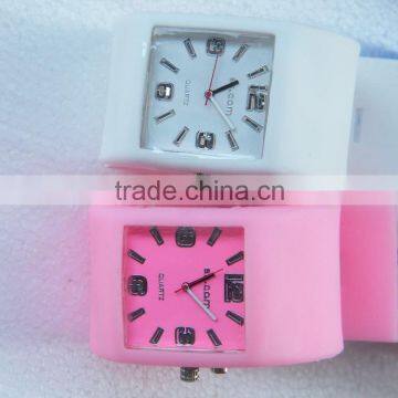 Interchangable Adults Silicone Watch With Square Face Style