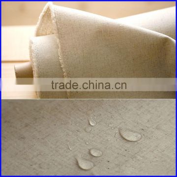 raw coated natural undyed resistant waterproof linen fabric