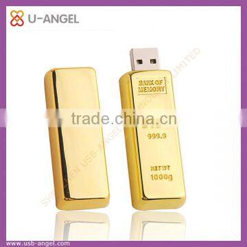 Gold bar usb flash drives 8gb, usb memory stick 16gb