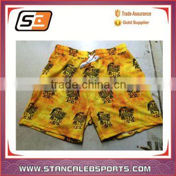 Stan Caleb High Quality Hot Men Swim Shorts Printing Beach Shorts