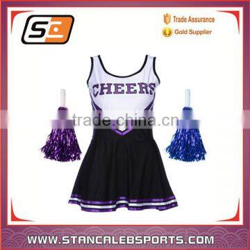 Stan Caleb 2016 New Hot Sexy Dry Fit Cheerleading Uniforms With Your Own Logo Cheerleader Dress photo-4