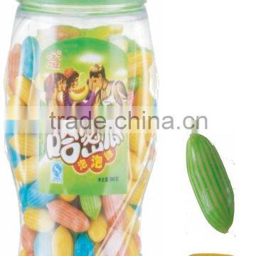 hami melon bubble gum in champion jar(chewing gum,candy)