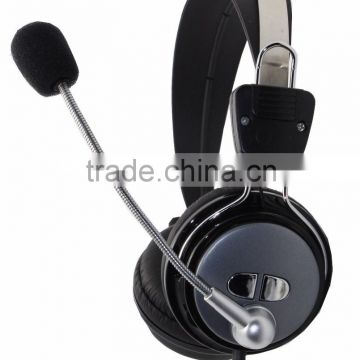 Call center headset computer headphones