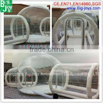 Outdoor hot sale clear inflatable transparent tent for sale