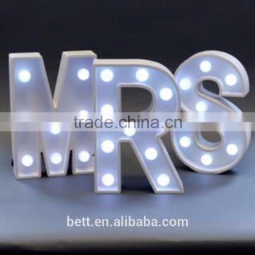 New mould marquee letter light MR & MRS wedding decoration marquee letters light