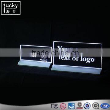 Remote Control Acrylic Sign Holder ,printed Logo Led Edge Lit Sign ,neno Sign for Advertise photo-3