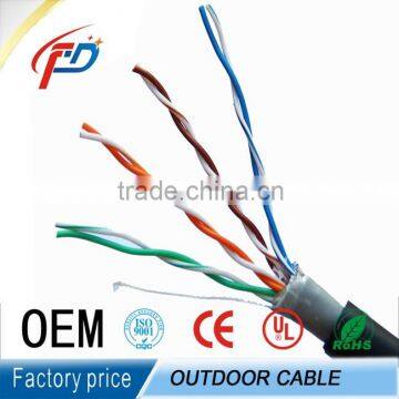 1000ft Outdoor 23awg 4pair Copper Waterproof Cat6 Patch Cable