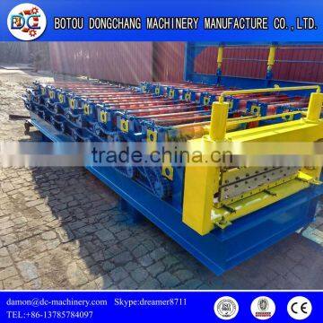 840-900 Double layer Metal Roof sheet roll forming machine that one machine make two profile