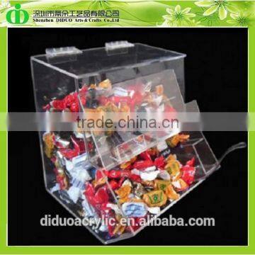 DDW-0195 Trade Assurance Acrylic Hinged Lid Candy Bin