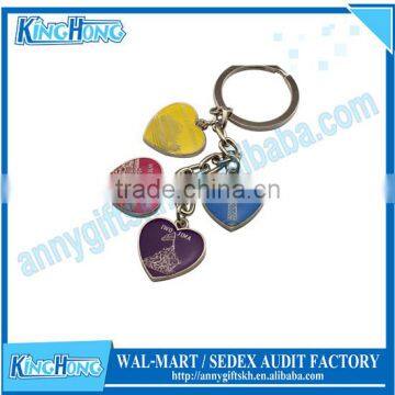 Heart shape classic promotional car keychain