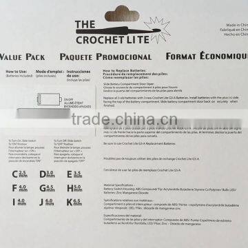 New Crochet Lite Crochet Hooks Full Set Sizes C Through K With LED Light photo-2