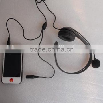 DC headset with MIC for mobile phone / tablet PC/mobile device