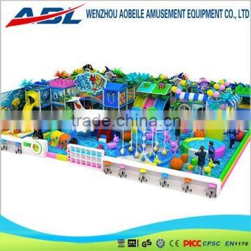 Funny kids castle soft indoor playground equipment