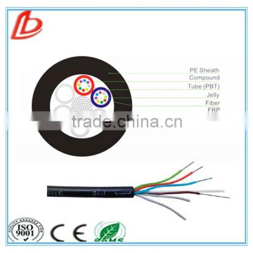 High quality FRP strength member Loose tube mm optical fiber cable gyfty / fiber optic cable meter price