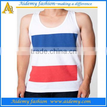 custom 100% cotton men gym tank tops