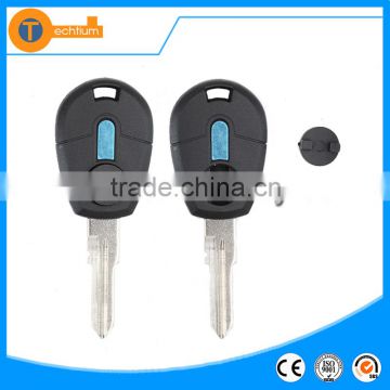 hot selling abs transponder key blank with logo and uncut can be seperated blade for fiat 500 bravo palio stilo