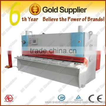 shenchong 20mm iron plate shearing machine, guillotine shearing