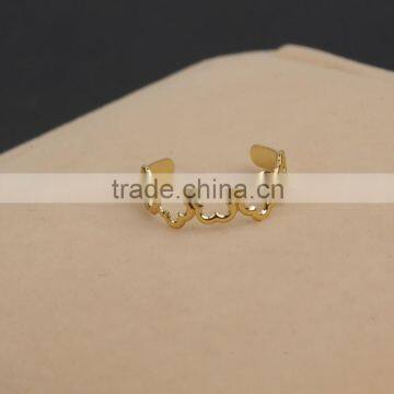 Women's Flower & Heart Shape Adjustable Finger Ring photo-4