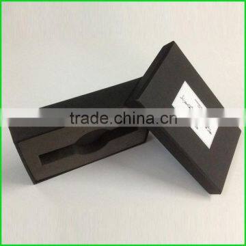 Luxury Handmade Black Paper Gift Box for Watch With Solid EVA Inside