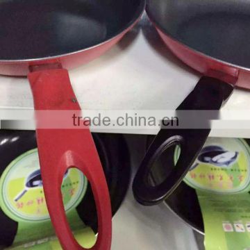 Forged aluminum granite stone coating frying pan / chinese frying pan