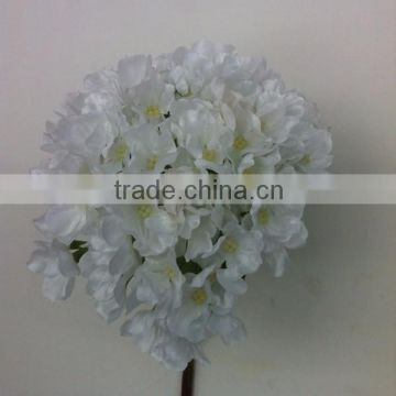 silk pure white hydrangea wholesale artificial flowers for home decor