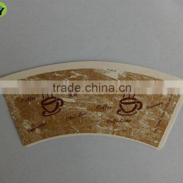 Good Stiffness Food Grade Disposable Paper Cup Fan