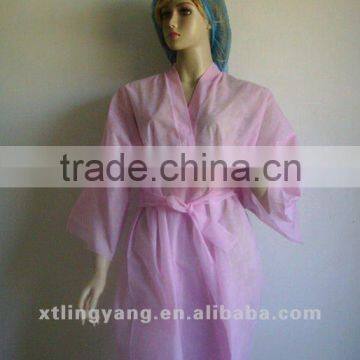 Disposable non-woven pink sauna clothing