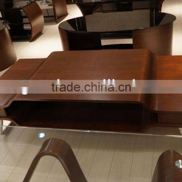 Art Design Plywood& Tempering Glass Table Set S135