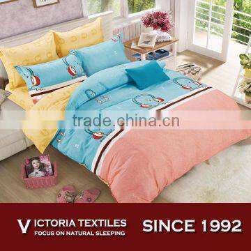 Happy Music Duvet Cover Bed Sheets Set Bed Linen Bedding Ocean Blue Coral