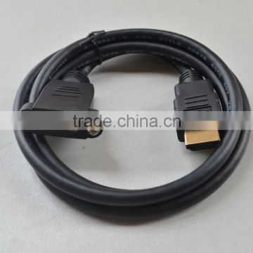 HDMI A 1.4 19pin male to hdmi A type Female extension cable With Screw hole 30cm