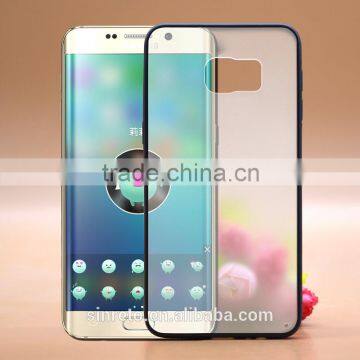 Hot Selling Blank TPU+PC 2 in 1 Material Matte Phone Cases For Samsung S6 Edge Plus