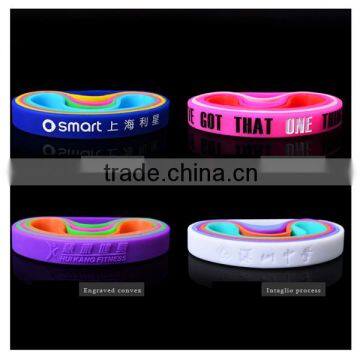 Custom memorial silicone wristbands/silicone rubber wristband